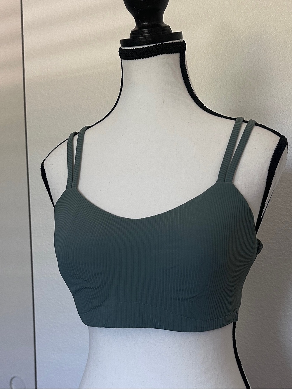 lululemon athletica Ribbed Double-Strap Bralette - Olive